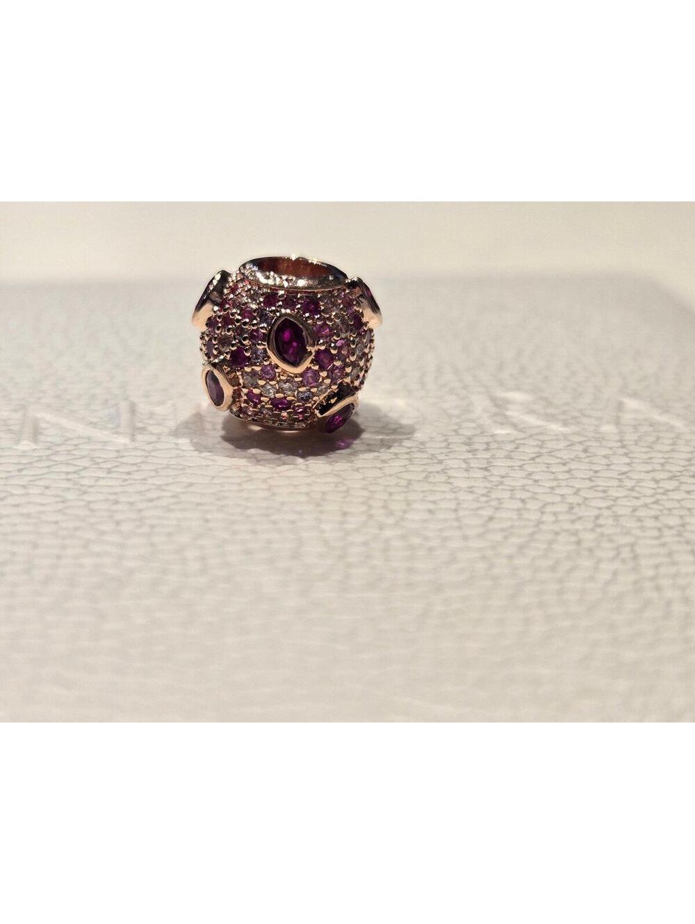 Pandora charm cubic zirconia charm bead